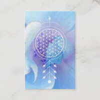 *~* Flower of Life  Sacred Geometry Reiki Yoga Business Card