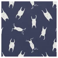 Shark Egg Case Blue White Pattern Fabric