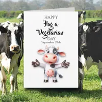 Happy Hug a Vegetarian Day! Card