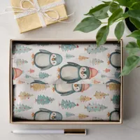 Merry Christmas  | Vintage Penguins Christmas Tissue Paper