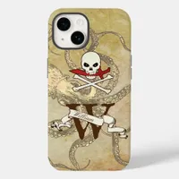 Jolly Roger Monogram Initial  Case-Mate iPhone 14 Case