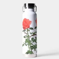 Water Bottle - Three Pink Roses