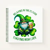 Cute Gnome St Patrick's Day with Beer | Notebook