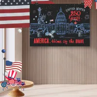 US 250 America Home of the Brave Commemorative  Poster