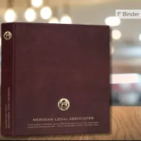 Oxblood Leather Legal Portfolio Binder