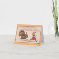 Thanksgiving Turkey Chase Card