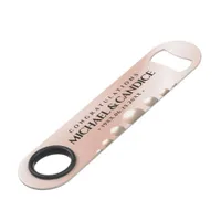 Elegant 30th 46th Pearl Wedding Anniversary Bar Key