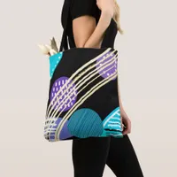 Cool trendy modern abstract artsy tote bag