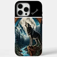 Wolf's Moonlight Howl iPhone 16 Pro Max Case