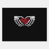 Skeleton Hands With Heart Classic Sign
