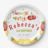 Two-tti Frutti Fruity Fun Second Birthday Party Paper Plates