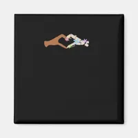 Skeleton Hands Heart Show Clean Graphic Mood Magnet