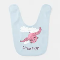 Fluing Pig Baby Bib