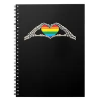 Bone Hands Heart Active Modern Aesthetic Notebook