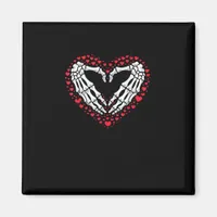 Skeleton Hand Heart Valentines Day Funny Couple Cu Magnet