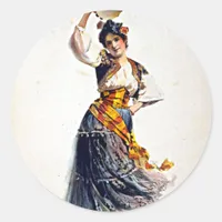 Rosabel Morrison in Carmen Classic Round Sticker