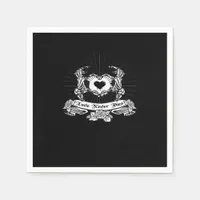 Skeleton Hand Design Classic Napkins