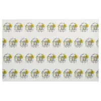 Vintage Camera Just Say Cheese Fabric