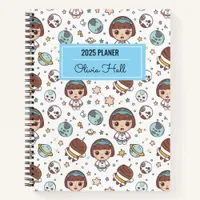 Cartoon Space Back to School Supplies Teachers Notebook
