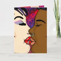 Digital Art | Romantic Kiss    Card