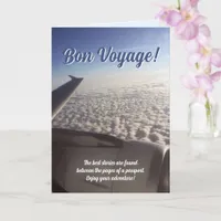 Fluffy Clouds Travel Bon Voyage Card