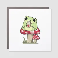 Mushroom Frog Goblincore Mycology Creative Style Car Magnet