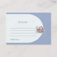 Love Birds Wedding Advice Enclosure Card