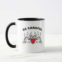 Skeleton Hand With Heart Classic Mug