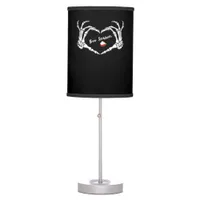 Skeleton Hand Heart Boo Season Classic Table Lamp