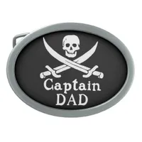 Captain Dad -  Classic Oval Belt Buckle