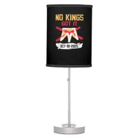 No King Patriotic Freedom No Kings In America Crea Table Lamp