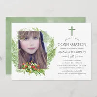 Country Greenery Confirmation Invitation