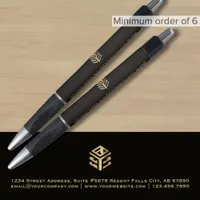 Custom Black Gold Logo Pen