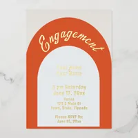 Minimalist Engagement Foil Invitation