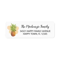 Tropical Pineapple | Summer Watercolor Label