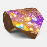 Glittering Orbs - A Dazzling Display Neck Tie