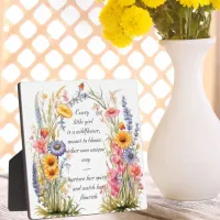 Wildflower Spirit Tabletop Plaque