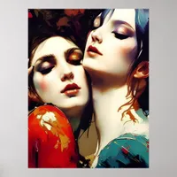 The Lovers Embrace Poster