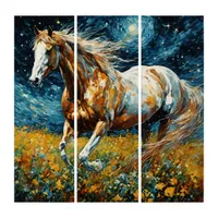 Galloping Pinto Stallion Van Gogh