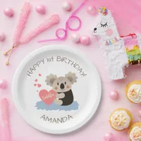 Cute Koala Cuddles ID386 Paper Plates