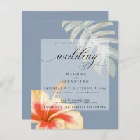Budget But Beautiful Wedding CoralYellow Hibiscus