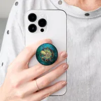 Steampunk Octopus & Clockwork Gears  PopSocket