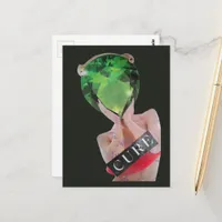 Surreal Gemstone Lady Collage  Postcard