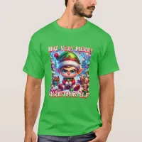 Not Very Merry Christmas Elf T-Shirt