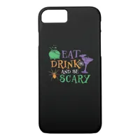 Eat Drink And Be Scary Essential Retro Graphic iPhone 8/7 Case