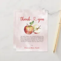 Budget Apple of our Eye Baby Shower Thank You Card