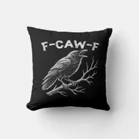 F-Caw-F Classic Retro Style Throw Pillow