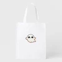 Cute Little Boo Basic Clean Grocery Bag