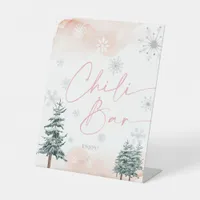 Chili bar winter blush and pink sign