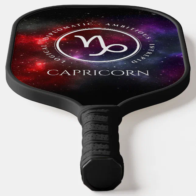 Starfield Capricorn Goat Western Zodiac Pickleball Paddle